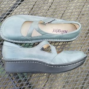 Light Blue Alegria Mary Janes